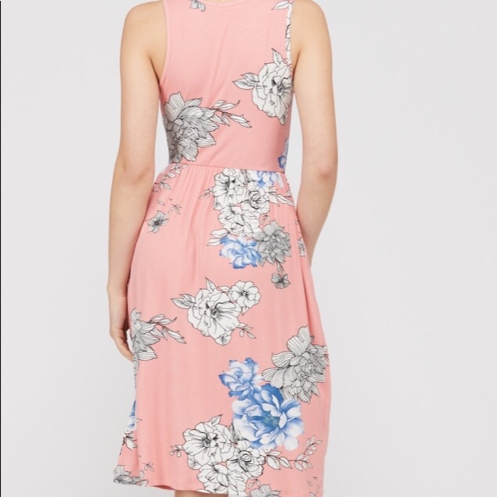 🙌🏻NWT pocket floral tank dress boutique USA Made - Picture 5 of 6